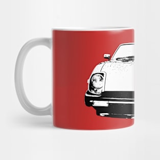 Datsun 280ZX classic car monoblock black/white Mug